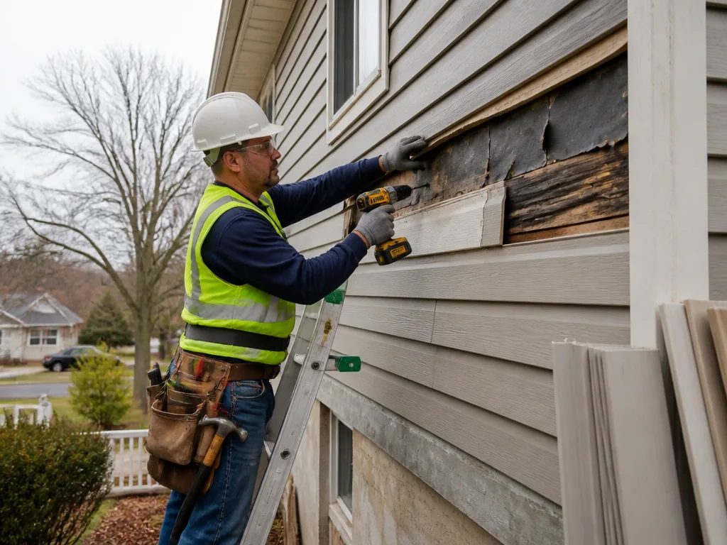 Storm Damage Siding Repair
